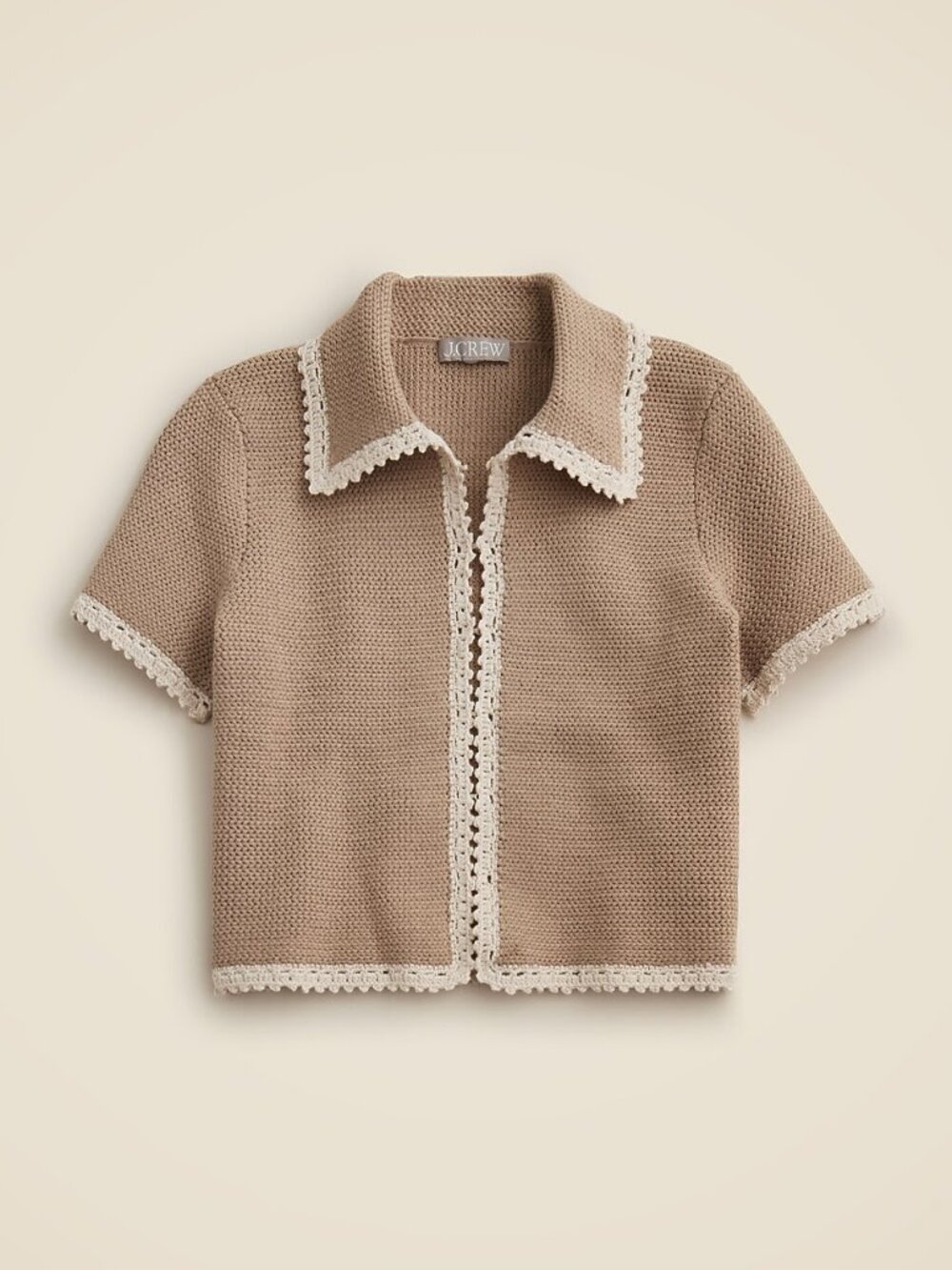 J. Crew Crochet short sleeve cardigan